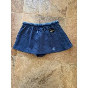 Converse Girls French Terry Pleated Skort Built in Shorts- Slacker Blue XL NWT